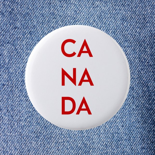 Ca Na Da Canada Light-Monotone 6 Cm Round Badge (Creator Uploaded)