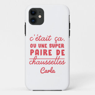 Ça ou une paire de chaussettes iPhone 11 case