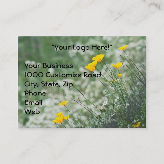 CA. Poppy Business Card (Front)