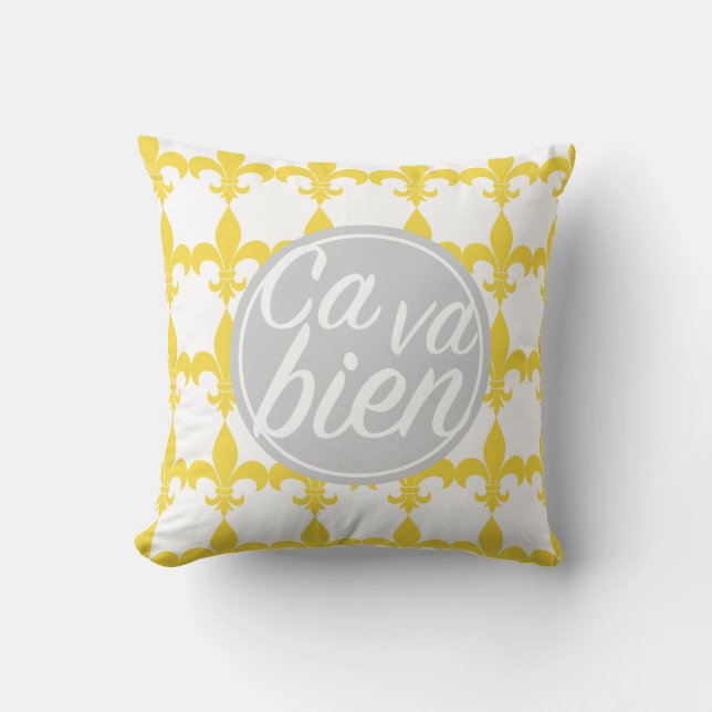 "Ca va bien" pillow (Front)