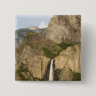CA, Yosemite NP, Bridalveil Falls 15 Cm Square Badge
