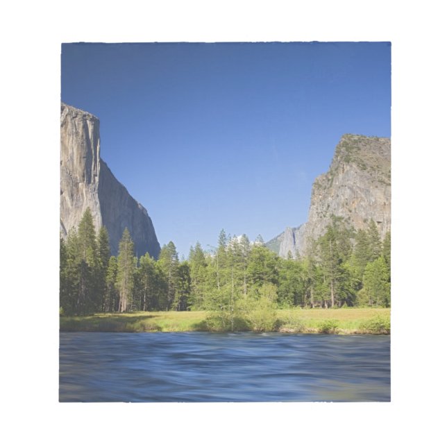 CA, Yosemite NP, Valley view with El Capitan, Notepad (Front)