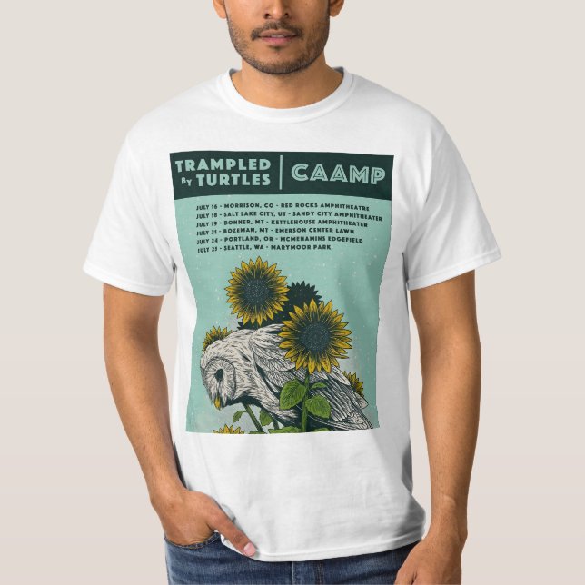 Caamp bird sunflower  T-Shirt (Front)
