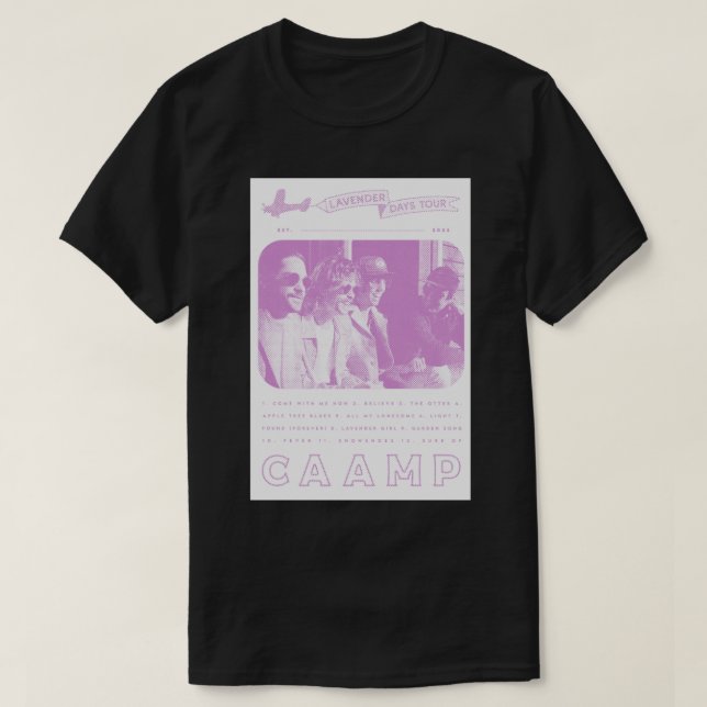Caamp Music Lavender Days Poster  Sticker T-Shirt (Design Front)