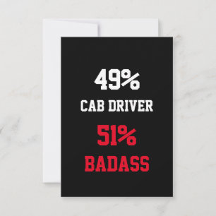 Cab Driver  Badass Card