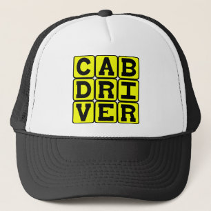 Cab Driver, Taxi Career Trucker Hat