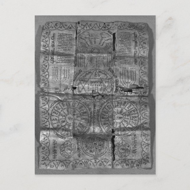 Cabalistic amulet postcard (Front)