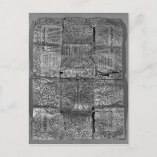 Cabalistic amulet postcard