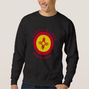 Caballo Lake State Park New Mexico NM Flag Zia Sou Sweatshirt