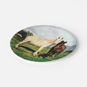 Caballos/Cabalos/Horses Paper Plate