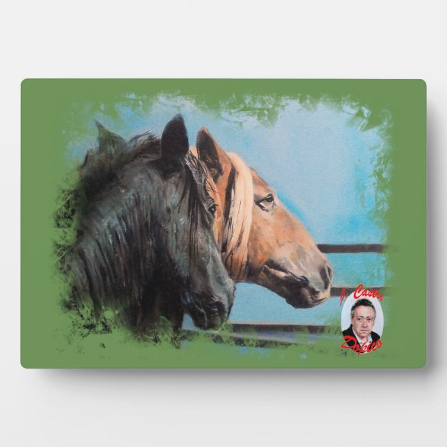 Caballos/Cabalos/Horses Plaque (Front)