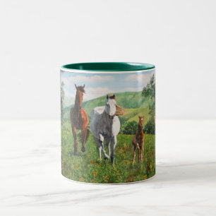 caballos Two-Tone coffee mug