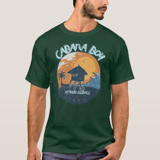 CABANA BOY AT YOUR SERVICE POOL PARTY BOY T-Shirt