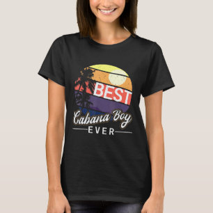 Cabana Boy Colourful Sunset Palm Tree Beach Male A T-Shirt