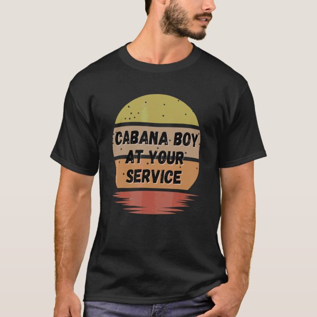 Cabana Boy   Summer Pool Party Bartender Bartendin T-Shirt (Front)