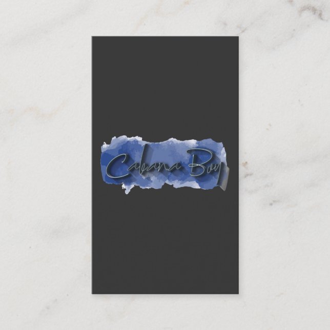 cabana boy T-Shirt Business Card (Front)