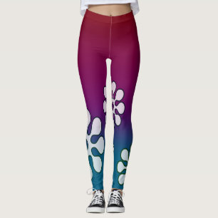 Cabana Red and Blue Leggings