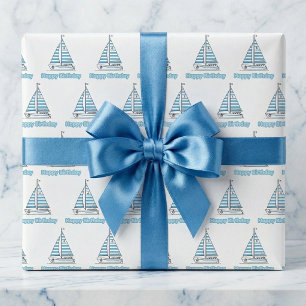 Cabana Sail Happy Birthday Wrapping Paper