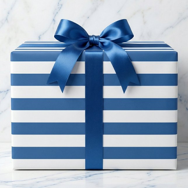 Cabana Stripe Nautical Wrapping Paper (Best wrapping paper on deck)