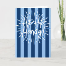 Cabana Stripes "Hip Hip Hooray" Burst in Blue