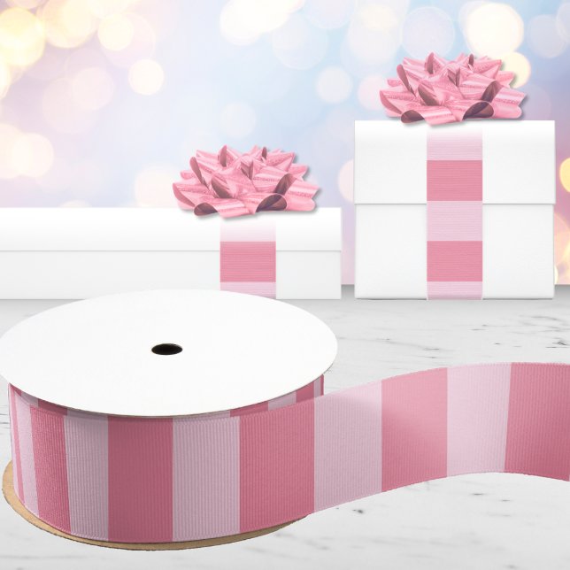 Cabana Stripes in Pink Grosgrain Ribbon (Creator Uploaded)