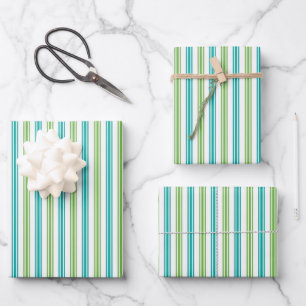 Cabana Stripes Wrapping Paper Sheet