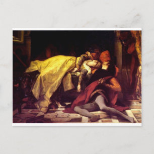 Cabanel Alexandre The Death of Francesca de Rimini Postcard
