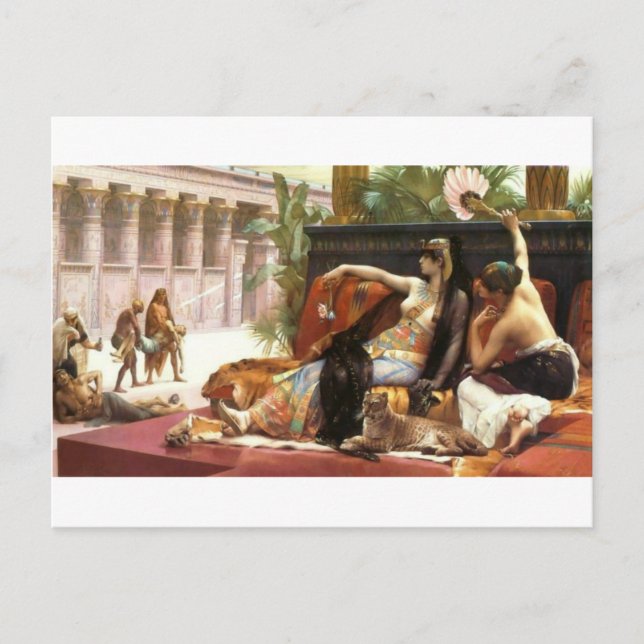 Cabanel Cleopatra Testing Poisons on Condemned Pri Postcard (Front)