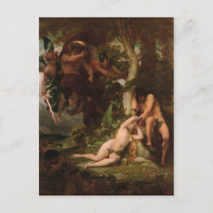Cabanel The Expulsion of Adam and Eve from the Gar Postcard