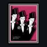 Cabaret Berlin Art Deco Print by Coles Phillips<br><div class="desc">Coles Phillips,  Art Deco,  Advertisement Poser for Cabaret Berlin- 12x16</div>