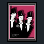 Cabaret Berlin Art Deco Print by Coles Phillips<br><div class="desc">Coles Phillips,  Art Deco,  Advertisement Poser for Cabaret Berlin- 12x16</div>