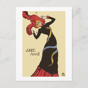 Cabaret Dancer by Henri deToulouse-Lautrec Card