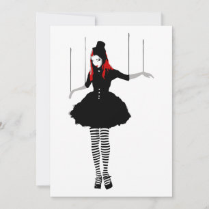cabaret marionette invitation