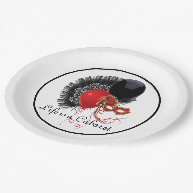 Cabaret Paper Plate (Angled)