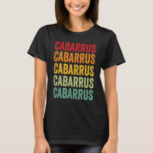Cabarrus County North Carolina Rainbow Text Design T-Shirt