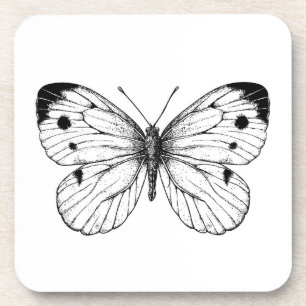 Cabbage butterfly coaster