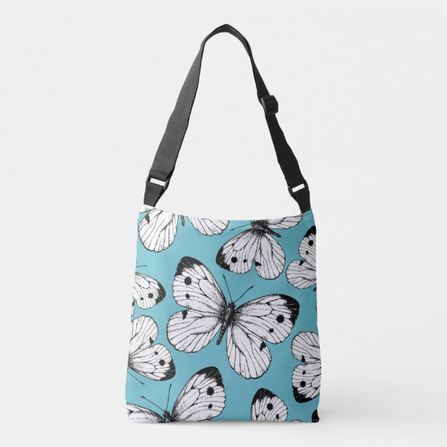 Cabbage butterfly pattern crossbody bag (Front)