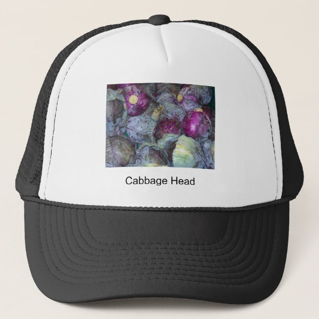 Cabbage Head Trucker Hat (Front)