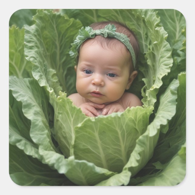 Cabbage Patch Baby Square Sticker (Front)