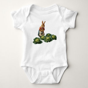 Cabbage rabbit baby bodysuit