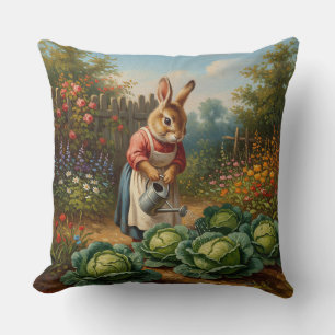 Cabbage rabbit cushion