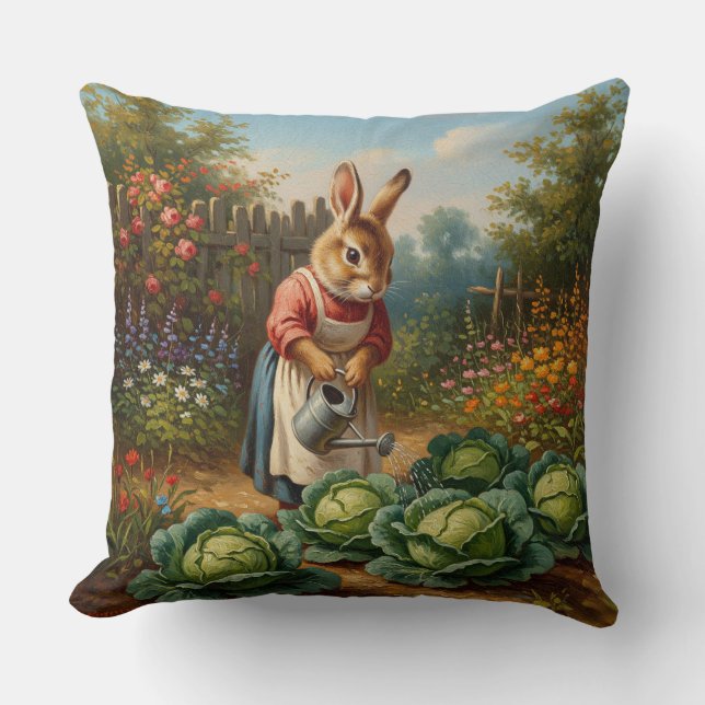 Cabbage rabbit cushion (Front)