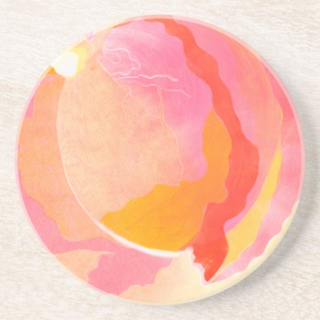 Cabbage Rose III Coaster (Front)