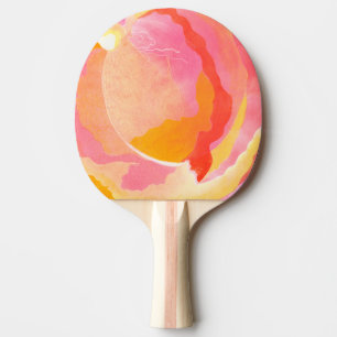 Cabbage Rose III Ping Pong Paddle