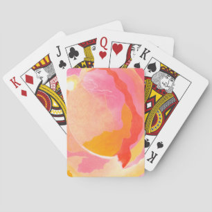 Cabbage Rose III Playing Cards