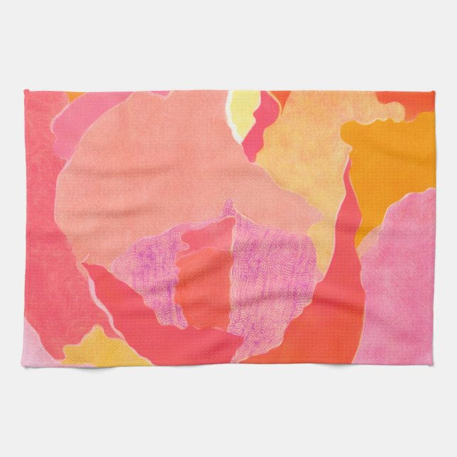 Cabbage Rose IV Tea Towel (Horizontal)