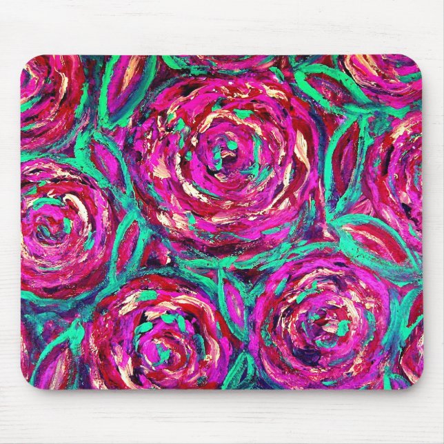 CABBAGE ROSE Mousepad (Front)
