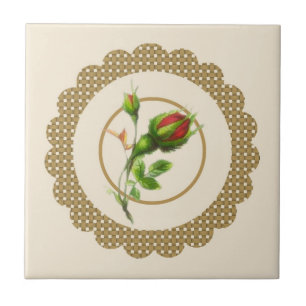 Cabbage Rose Tile