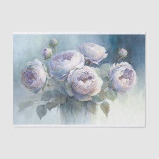 Cabbage Roses in Vase Decoupage Paper