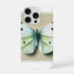 Cabbage white butterfly 120924IREF250 - Watercolor iPhone 15 Pro Case